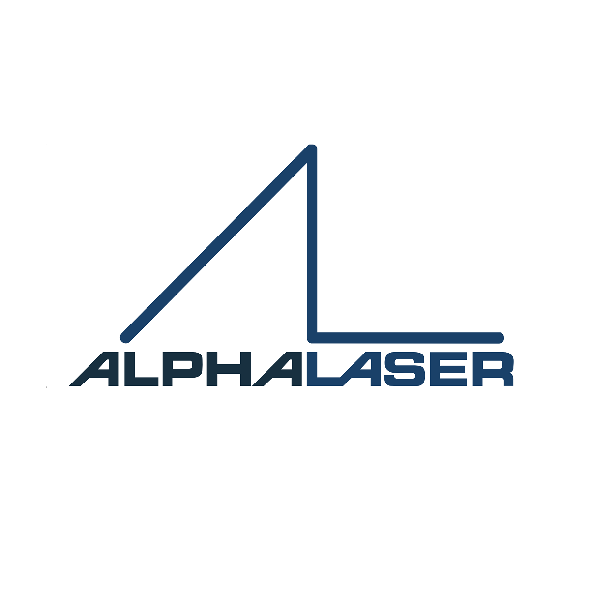 Logo adherent ALPHA LASER